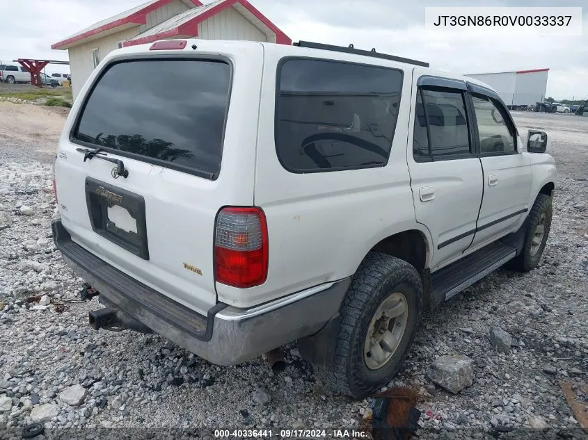 1997 Toyota 4Runner Sr5 V6 VIN: JT3GN86R0V0033337 Lot: 40336441