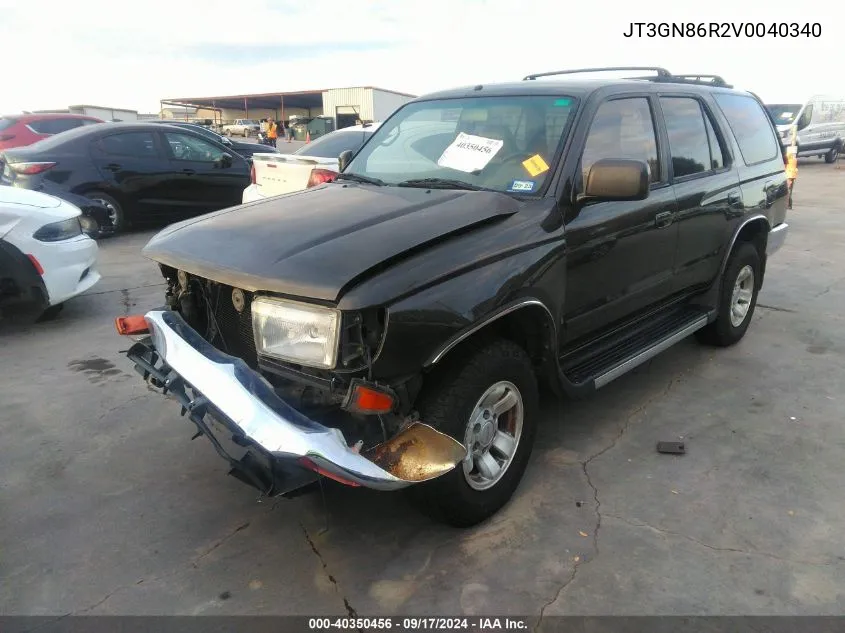 1997 Toyota 4Runner Sr5 V6 VIN: JT3GN86R2V0040340 Lot: 40350456