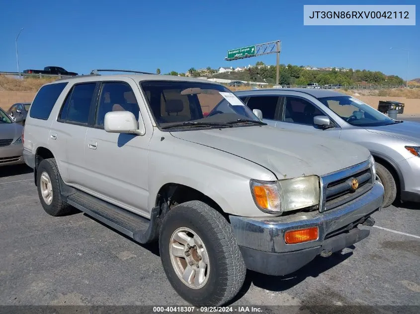 1997 Toyota 4Runner Sr5 V6 VIN: JT3GN86RXV0042112 Lot: 40418307