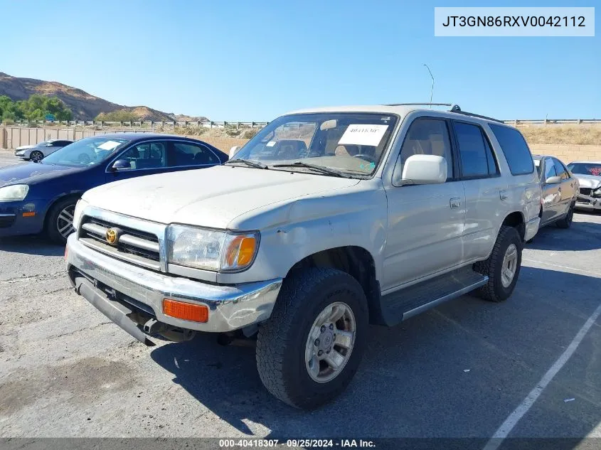 1997 Toyota 4Runner Sr5 V6 VIN: JT3GN86RXV0042112 Lot: 40418307