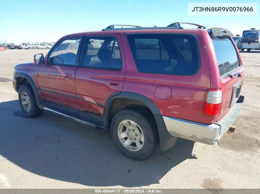 1997 Toyota 4Runner Sr5 V6 VIN: JT3HN86R9V0076966 Lot: 40444717