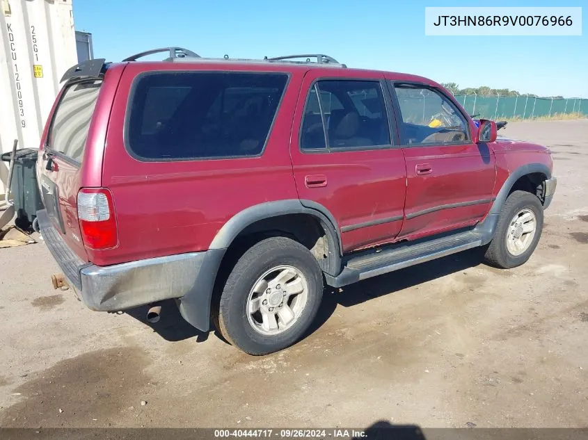 1997 Toyota 4Runner Sr5 V6 VIN: JT3HN86R9V0076966 Lot: 40444717