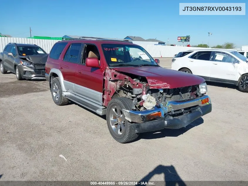 JT3GN87RXV0043193 1997 Toyota 4Runner Sr5 V6 Limited