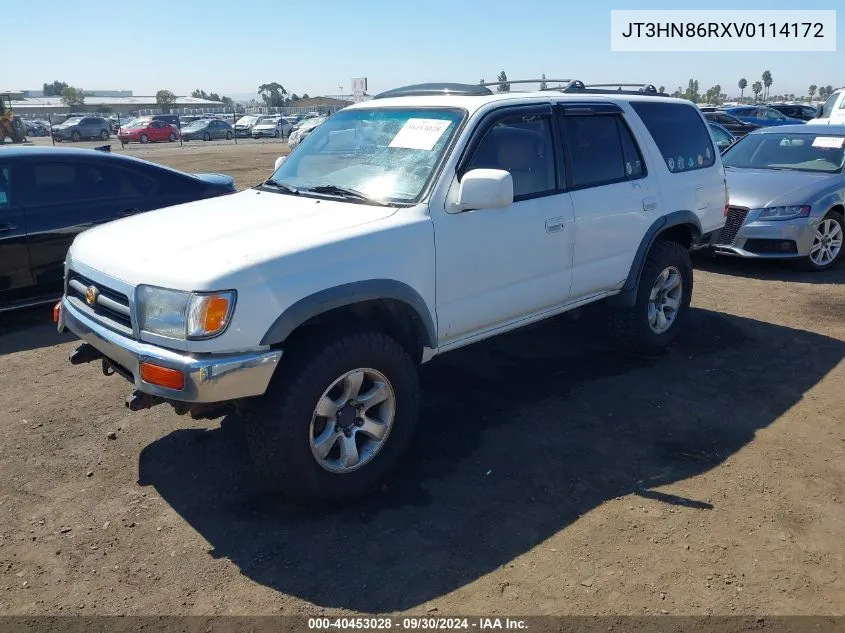 1997 Toyota 4Runner Sr5 VIN: JT3HN86RXV0114172 Lot: 40453028