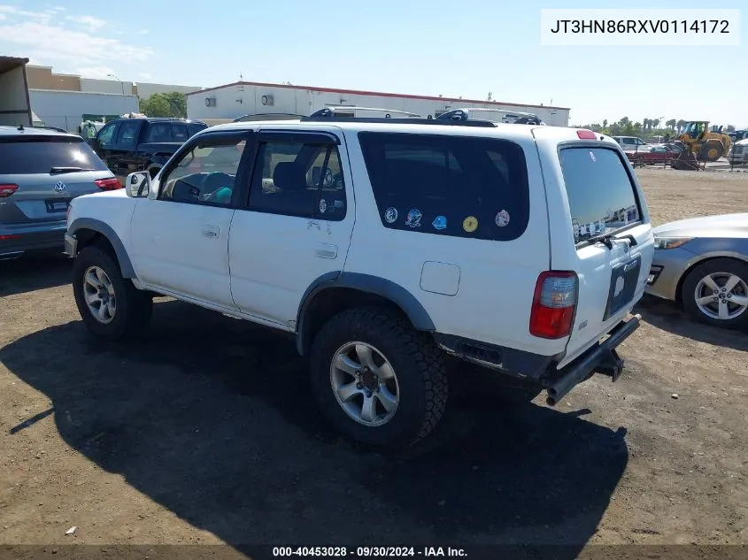 1997 Toyota 4Runner Sr5 VIN: JT3HN86RXV0114172 Lot: 40453028