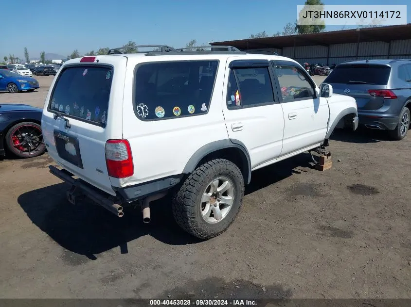 1997 Toyota 4Runner Sr5 VIN: JT3HN86RXV0114172 Lot: 40453028