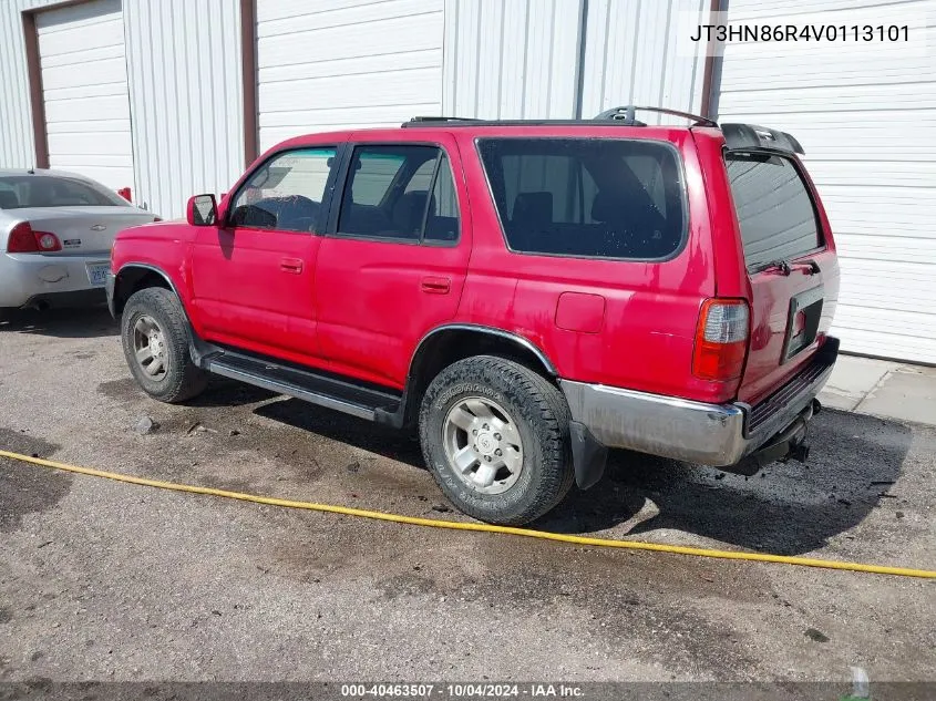 1997 Toyota 4Runner Sr5 V6 VIN: JT3HN86R4V0113101 Lot: 40463507