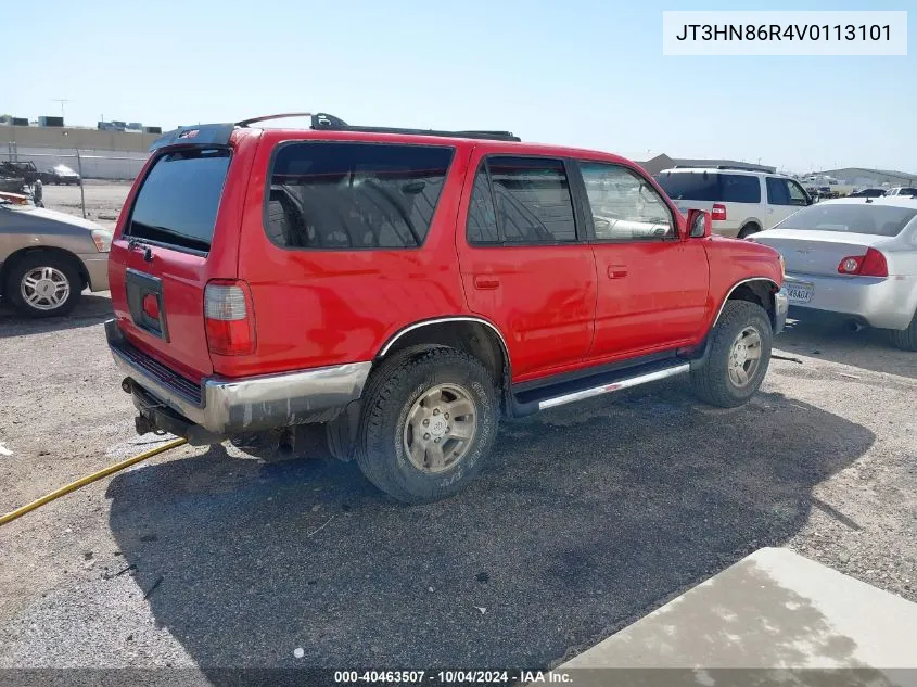 1997 Toyota 4Runner Sr5 V6 VIN: JT3HN86R4V0113101 Lot: 40463507