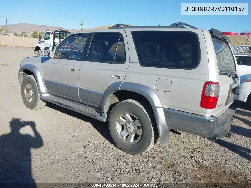 1997 Toyota 4Runner Sr5 V6 Limited VIN: JT3HN87R7V0110157 Lot: 40499534