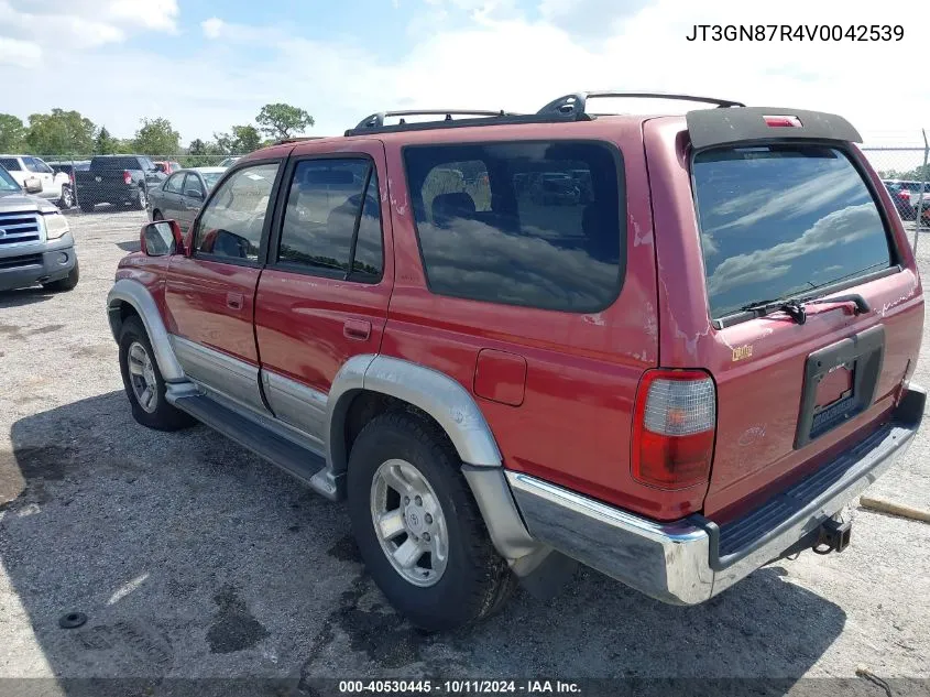 1997 Toyota 4Runner Sr5 V6 Limited VIN: JT3GN87R4V0042539 Lot: 40530445