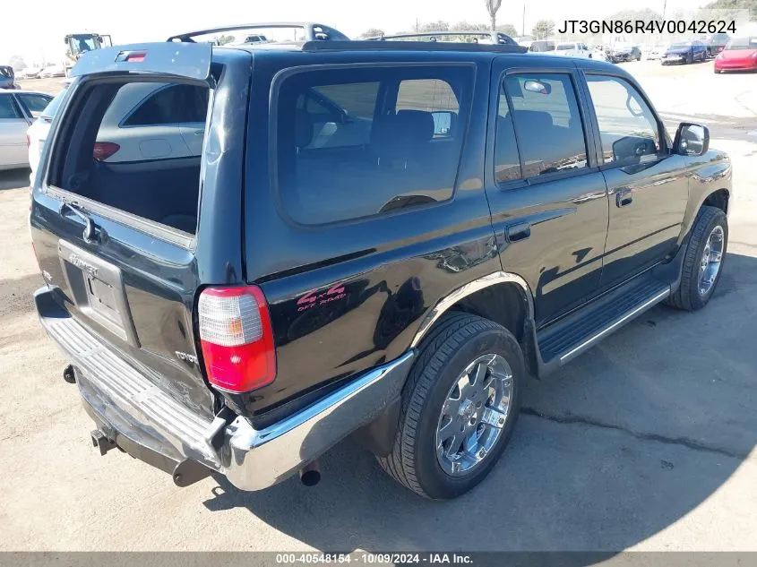 1997 Toyota 4Runner Sr5 V6 VIN: JT3GN86R4V0042624 Lot: 40548154