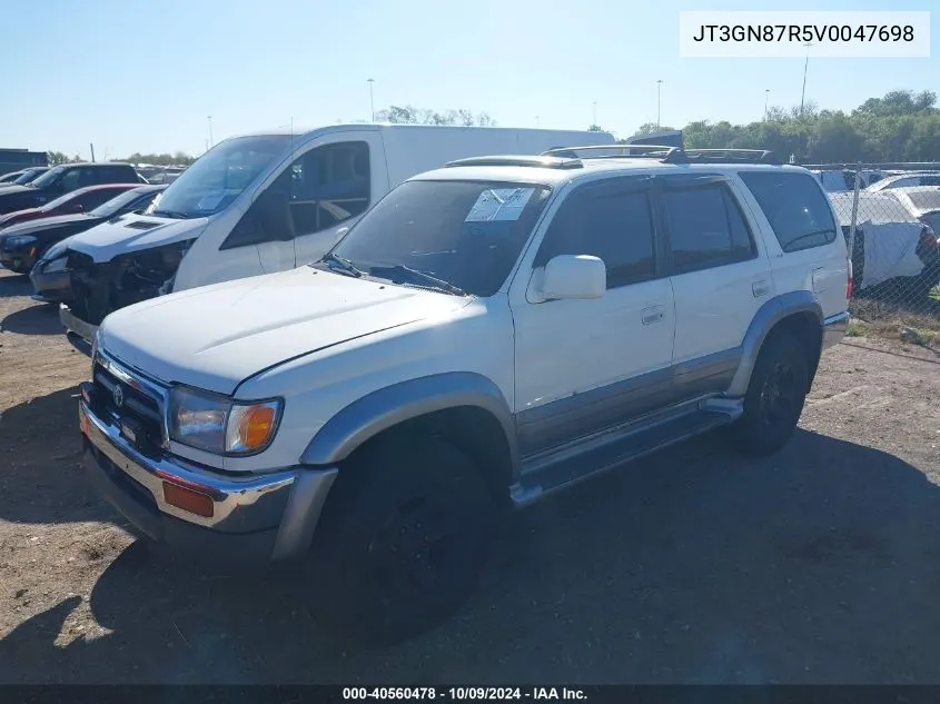 1997 Toyota 4Runner Sr5 V6 Limited VIN: JT3GN87R5V0047698 Lot: 40560478