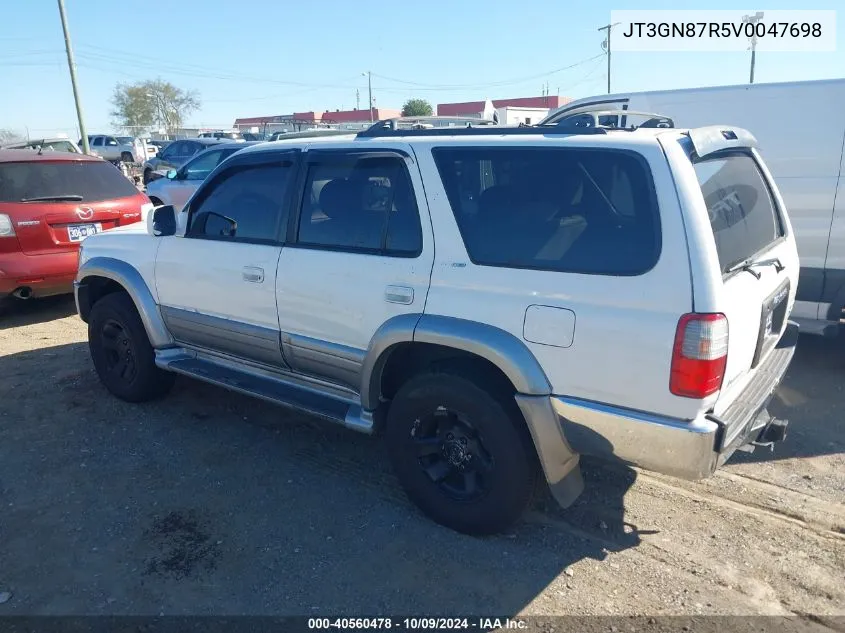 1997 Toyota 4Runner Sr5 V6 Limited VIN: JT3GN87R5V0047698 Lot: 40560478