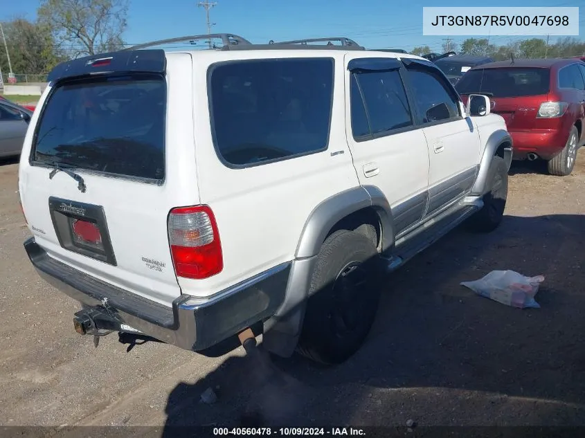 1997 Toyota 4Runner Sr5 V6 Limited VIN: JT3GN87R5V0047698 Lot: 40560478