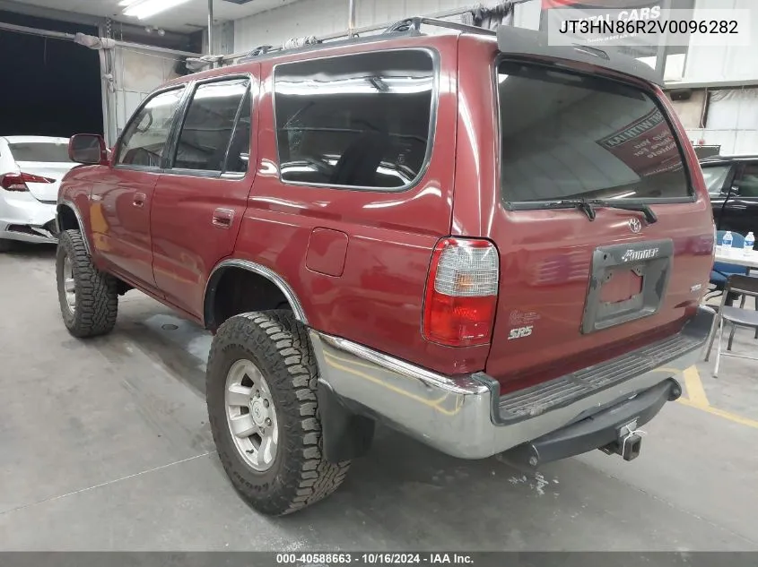 1997 Toyota 4Runner Sr5 V6 VIN: JT3HN86R2V0096282 Lot: 40588663