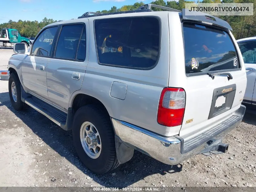 1997 Toyota 4Runner Sr5 V6 VIN: JT3GN86R1V0040474 Lot: 40597564