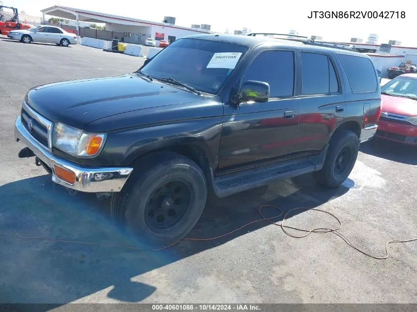 1997 Toyota 4Runner Sr5 V6 VIN: JT3GN86R2V0042718 Lot: 40601088