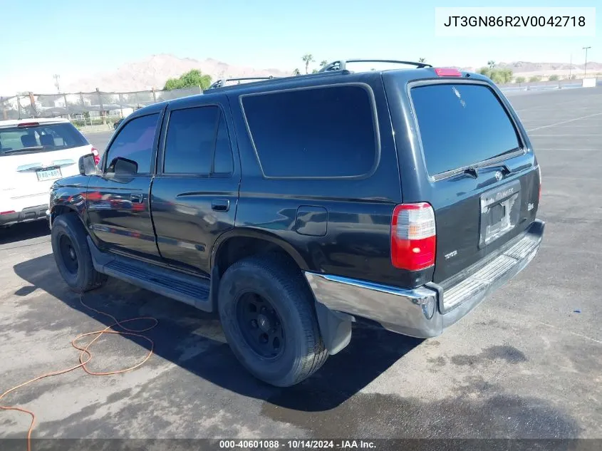 1997 Toyota 4Runner Sr5 V6 VIN: JT3GN86R2V0042718 Lot: 40601088