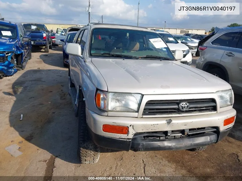 1997 Toyota 4Runner Sr5 V6 VIN: JT3GN86R1V0040197 Lot: 40805140