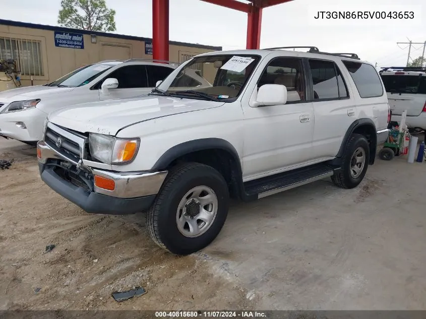 1997 Toyota 4Runner Sr5 V6 VIN: JT3GN86R5V0043653 Lot: 40815680