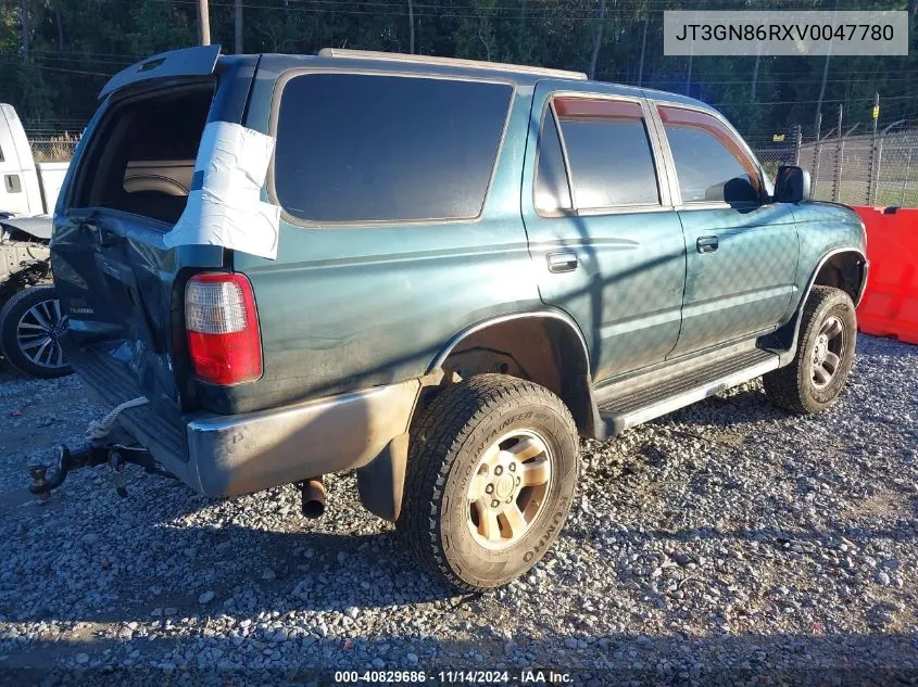 1997 Toyota 4Runner Sr5 V6 VIN: JT3GN86RXV0047780 Lot: 40829686