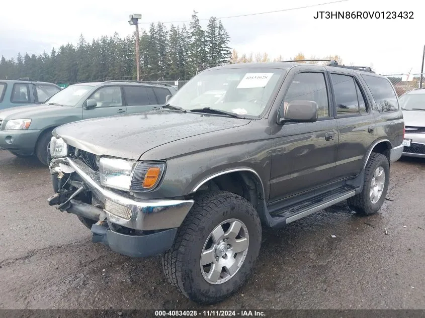 1997 Toyota 4Runner Sr5 V6 VIN: JT3HN86R0V0123432 Lot: 40834028