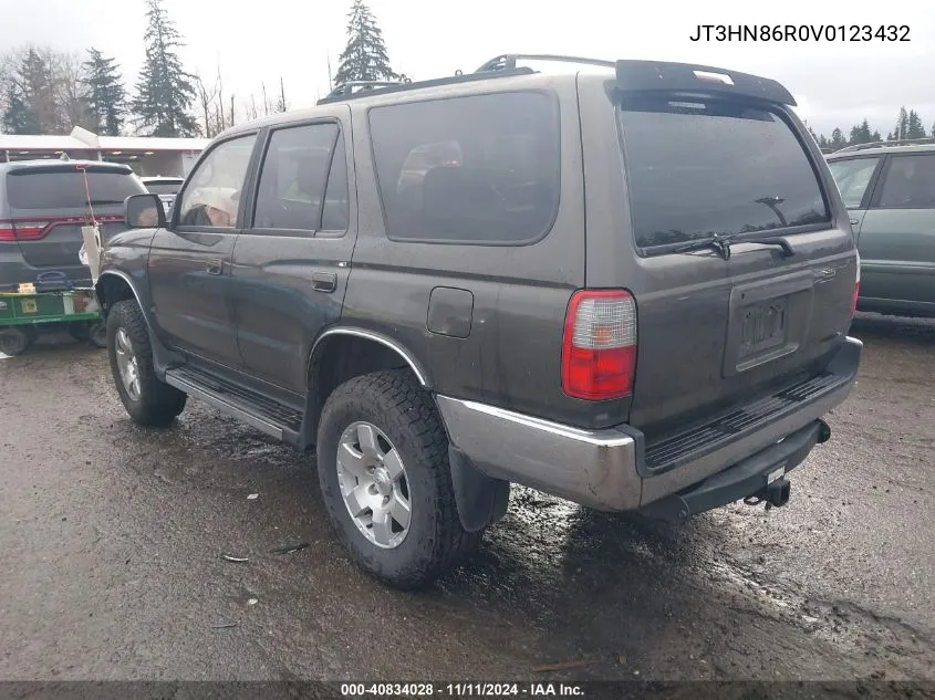 1997 Toyota 4Runner Sr5 V6 VIN: JT3HN86R0V0123432 Lot: 40834028