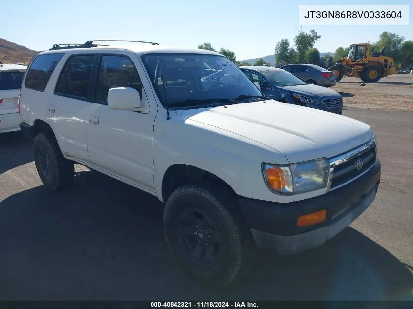 1997 Toyota 4Runner Sr5 V6 VIN: JT3GN86R8V0033604 Lot: 40842321