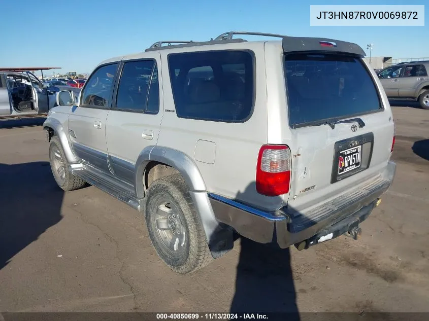 1997 Toyota 4Runner Sr5 V6 Limited VIN: JT3HN87R0V0069872 Lot: 40850699