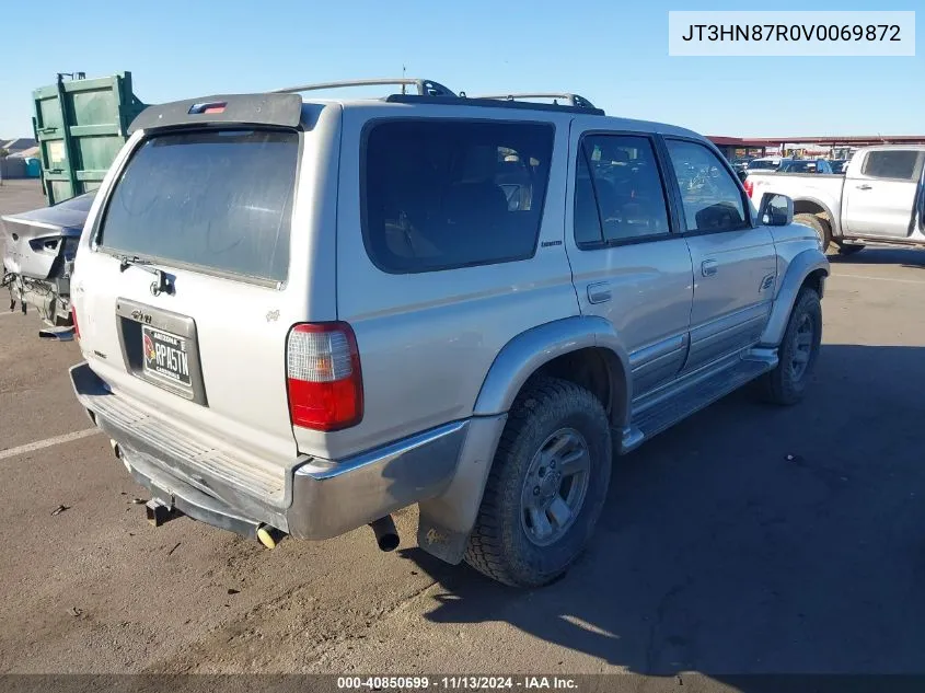 1997 Toyota 4Runner Sr5 V6 Limited VIN: JT3HN87R0V0069872 Lot: 40850699