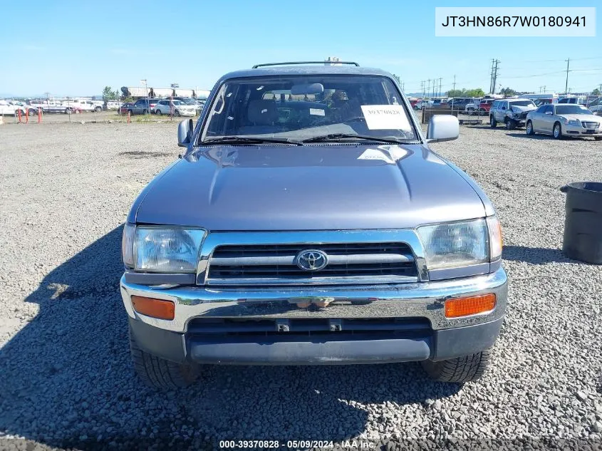 1998 Toyota 4Runner Sr5 V6 VIN: JT3HN86R7W0180941 Lot: 39370828