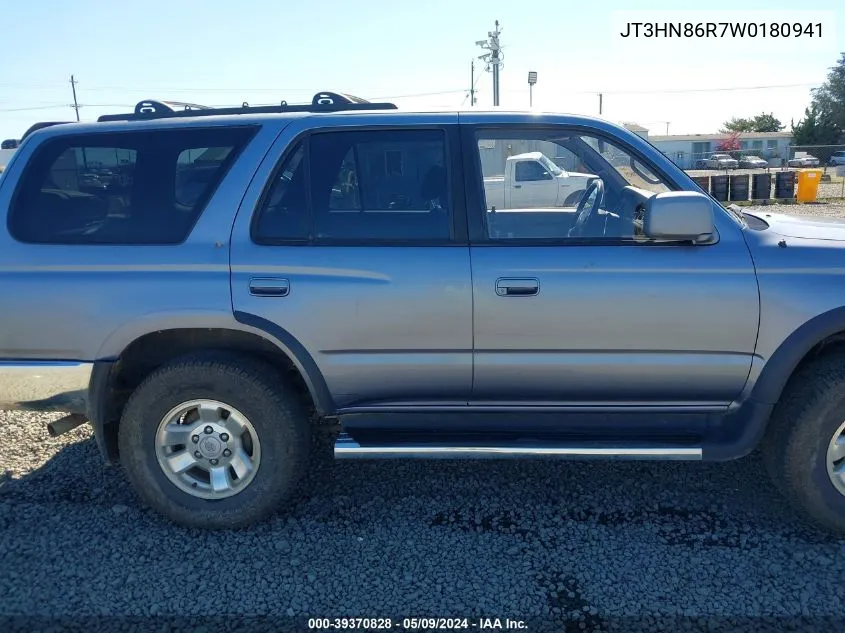 1998 Toyota 4Runner Sr5 V6 VIN: JT3HN86R7W0180941 Lot: 39370828