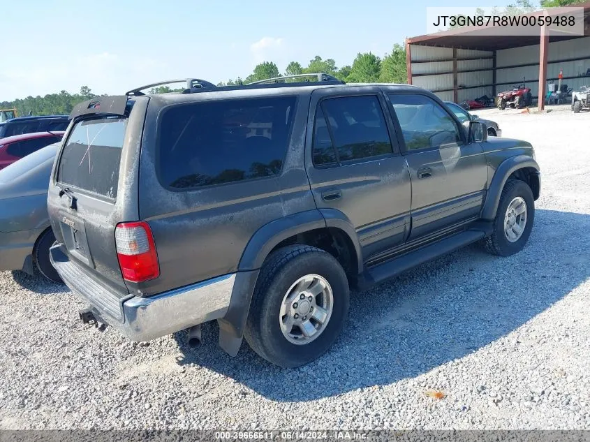 1998 Toyota 4Runner Sr5 V6 Limited VIN: JT3GN87R8W0059488 Lot: 39666611