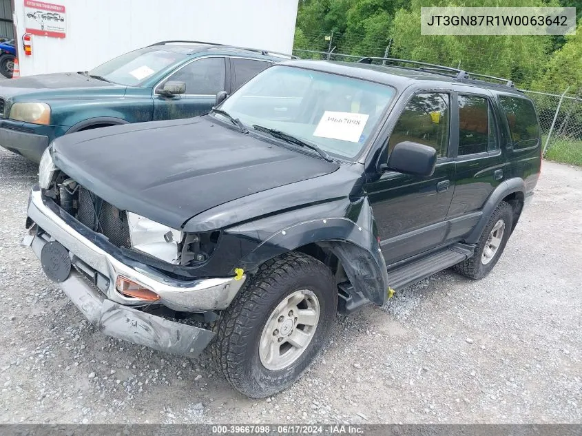 1998 Toyota 4Runner Sr5 V6 Limited VIN: JT3GN87R1W0063642 Lot: 39667098