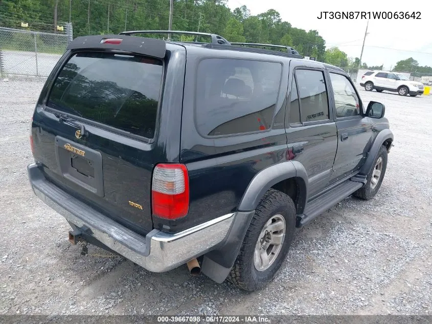 1998 Toyota 4Runner Sr5 V6 Limited VIN: JT3GN87R1W0063642 Lot: 39667098