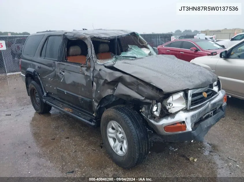 1998 Toyota 4Runner Sr5 V6 Limited VIN: JT3HN87R5W0137536 Lot: 40048280