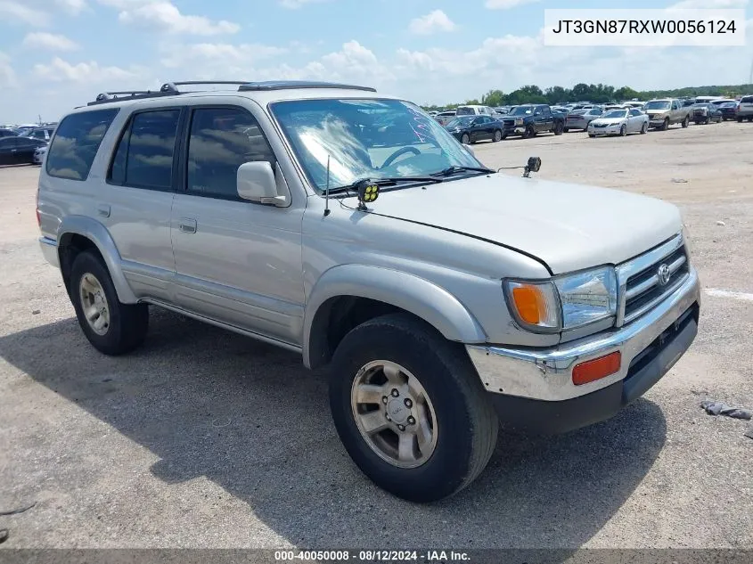 1998 Toyota 4Runner Sr5 V6 Limited VIN: JT3GN87RXW0056124 Lot: 40050008