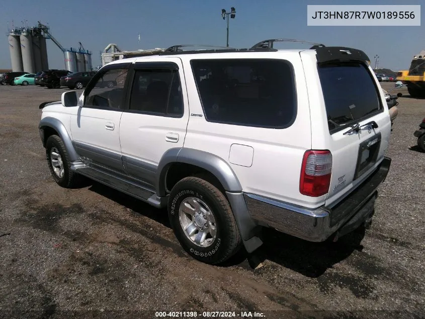 1998 Toyota 4Runner Sr5 V6 Limited VIN: JT3HN87R7W0189556 Lot: 40731047