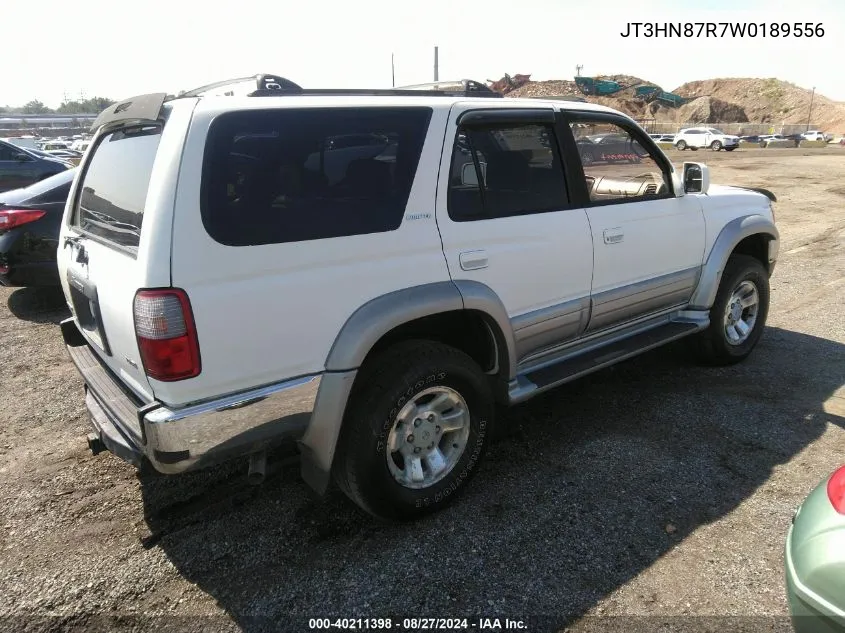 1998 Toyota 4Runner Sr5 V6 Limited VIN: JT3HN87R7W0189556 Lot: 40731047