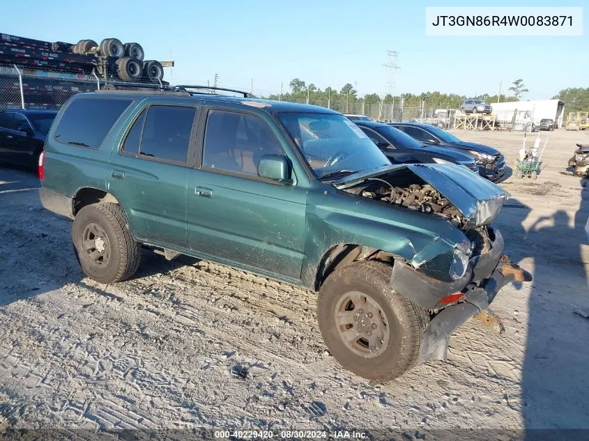 1998 Toyota 4Runner Sr5 V6 VIN: JT3GN86R4W0083871 Lot: 40229420