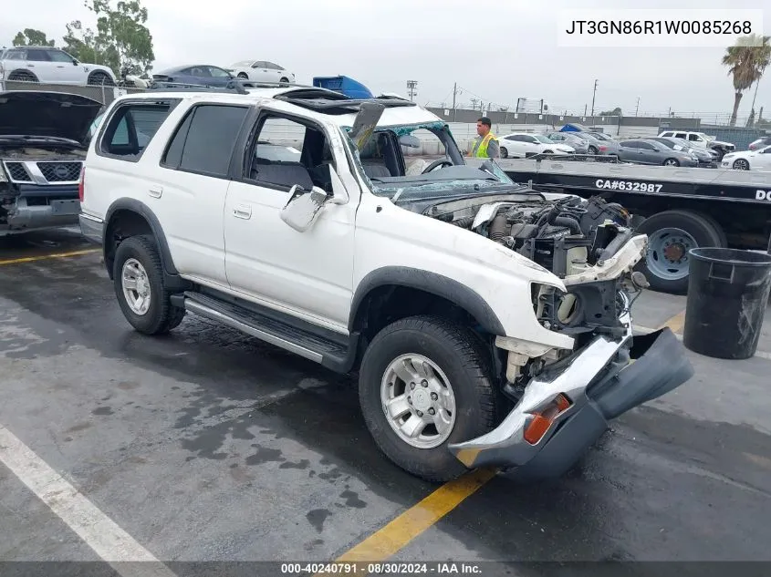 1998 Toyota 4Runner Sr5 V6 VIN: JT3GN86R1W0085268 Lot: 40240791