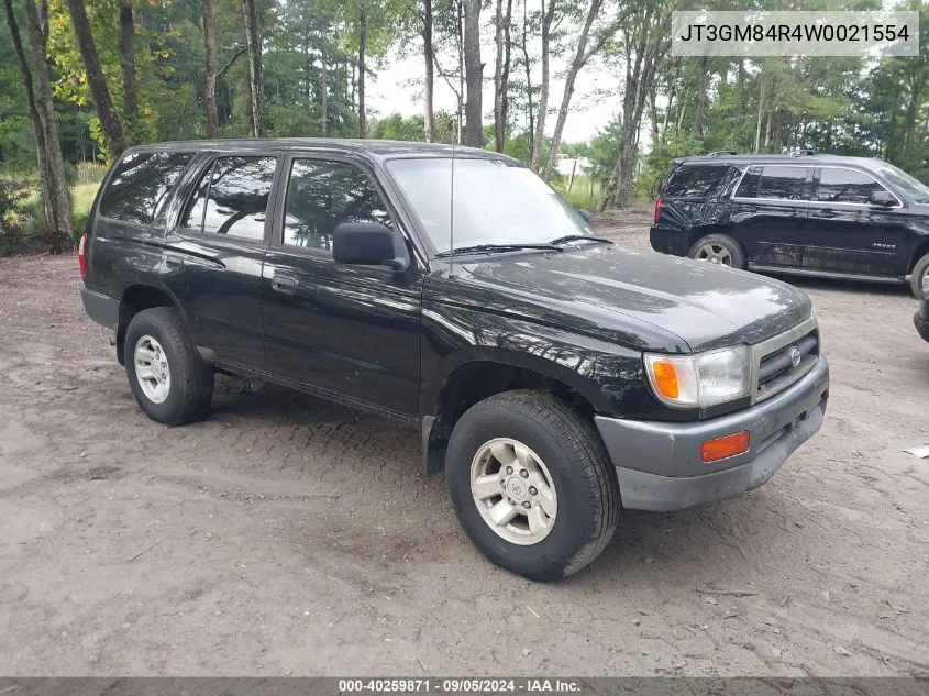 1998 Toyota 4Runner VIN: JT3GM84R4W0021554 Lot: 40259871