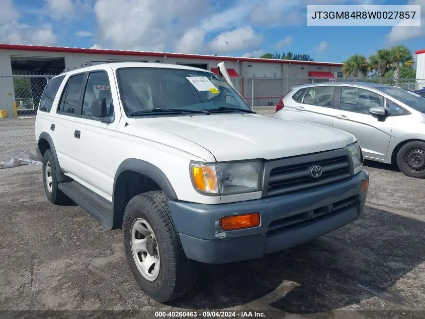 1998 Toyota 4Runner VIN: JT3GM84R8W0027857 Lot: 40260463