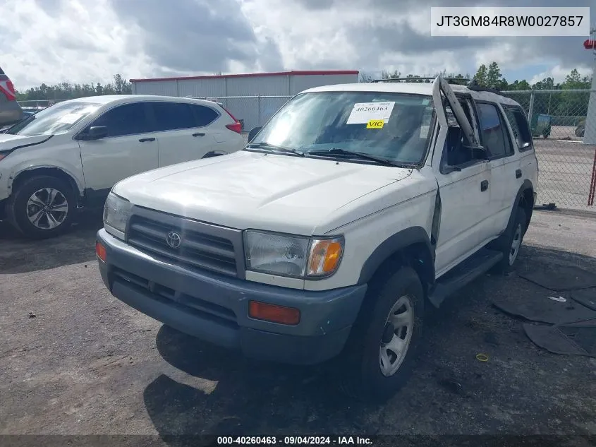 1998 Toyota 4Runner VIN: JT3GM84R8W0027857 Lot: 40260463