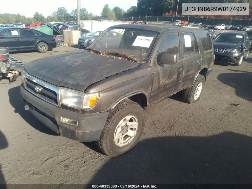 1998 Toyota 4Runner Sr5 VIN: JT3HN86R9W0174929 Lot: 40339090