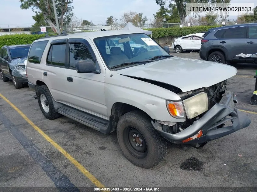 1998 Toyota 4Runner VIN: JT3GM84R9W0028533 Lot: 40395483