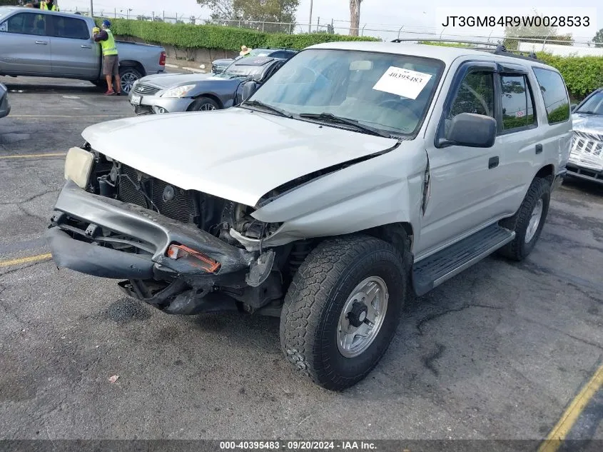 1998 Toyota 4Runner VIN: JT3GM84R9W0028533 Lot: 40395483