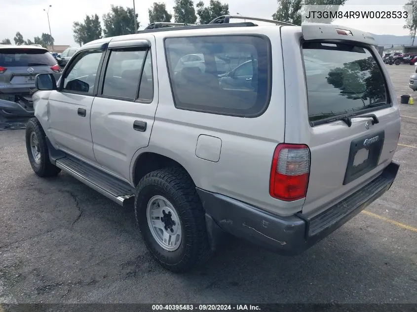 1998 Toyota 4Runner VIN: JT3GM84R9W0028533 Lot: 40395483