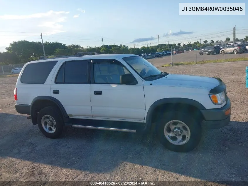 1998 Toyota 4Runner VIN: JT3GM84R0W0035046 Lot: 40410526