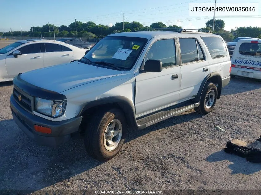 1998 Toyota 4Runner VIN: JT3GM84R0W0035046 Lot: 40410526